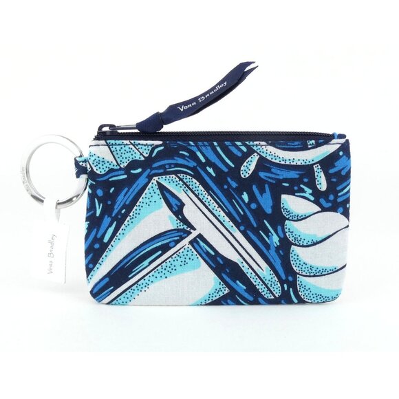 Vera Bradley Shore Enough Cotton Zip Id Case NWT - Picture 1 of 2